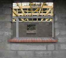 Appuie de fen&ecirc;tre en brique.