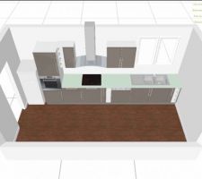 La cuisine prend forme dans le projet