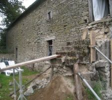 Démontage de l'escalier