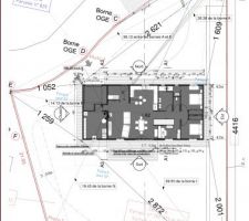 Plan d'implantation
Puits canadien et maison.
Ça vous "parle" mieux?
Toutes les couches sont affichées :)