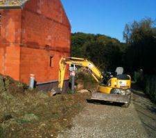 Remblais avec du sable