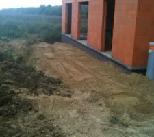 Remblais avec du sable terminé