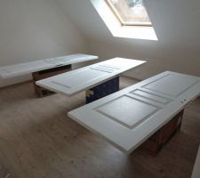 Peinture sur les portes (en cours)