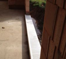 Mise en place des appuis de fenêtre