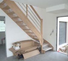 Escalier en place