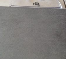 Choix du carrelage fix&eacute;: le REMIX GRIGIO en 45x45 de chez Castelvetro