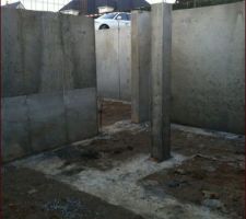 L'emplacement de l'escalier pour accéder au R.d.C