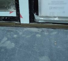 Seuils pierre bleue entr&eacute;e Gros plan