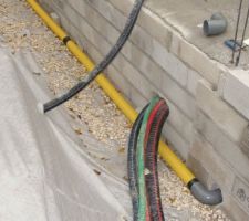 Mise en place des drains
