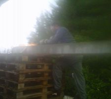 Tron&ccedil;onnage des U de grutage pour le transport qui ne passent pas en sous oeuvre.