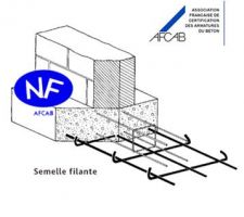 Semelle filante BRICO SL40 EURARMA, diam. 8 mm