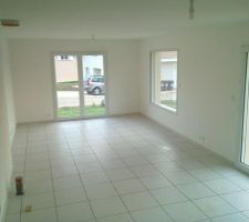 Séjour nettoyé, prêt pour l'emménagement !