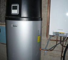 Chauffe eau thermodynamique et chaudiere