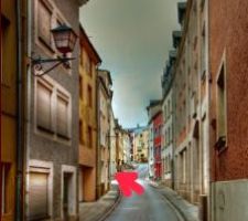 Vue du ba de la rue