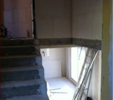 Vue du demi niveau sur etage