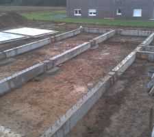 Les longrines sont posées