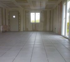 D&eacute;but du carrelage