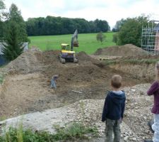 Le terrasssement est refait