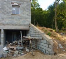Mur de sout&egrave;nement termin&eacute;