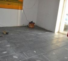 Carrelage c&ocirc;t&eacute; salon