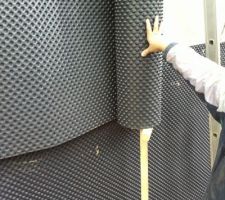 Pose protection sous bassement