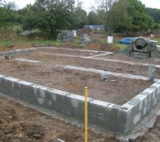 Premiers rangs avant coulage de dalle !