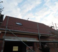 Le lendemain : couverture, velux, zinguerie