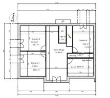 Plan R 1 en comble aménageable