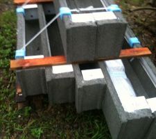 Volets beton incorpor&eacute; dans la maconnerie