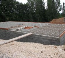 Hourdis du plancher du rez de chaussée