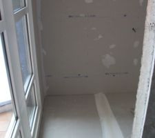 6 nov 2012 - isolation de la verrière (murs et plafond)