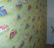 Papier peint chambre enfant.