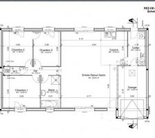 Plan de notre maison de 100m2 habitable