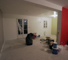 2 murs colorés : 1 couche