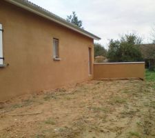 Vue arrière coté salle de bain