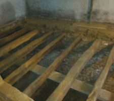 Plancher au dessus de la cave