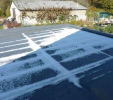 La fameuse neige qui a occasionné tous ces dégâts (et dire qu'on peut en avoir jusqu'à 30cmau cours de l'hiver...ça promet...)