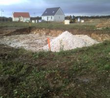 D&eacute;but du terrassement.