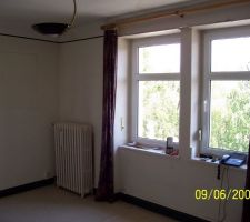 Bureau: avant les travaux d'isolation.