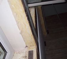 Bureau: travaux d'isolation en cours.