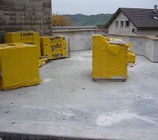 D&eacute;but de la ma&ccedil;onnerie du garage