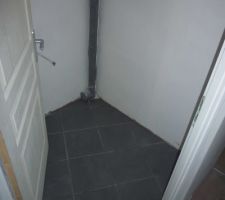 Carrelage WC.