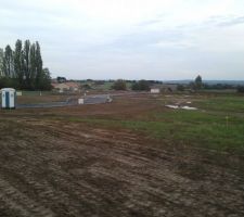 Terrassement du lotissement termin&eacute;.