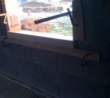 Installation des appuis de fenetre