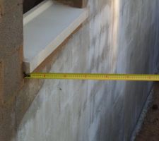 Appui fen&ecirc;tre sous sol