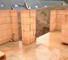 Ouverture pour une future baie vitr&eacute;e