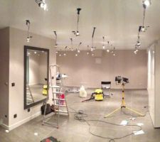 Mise en place des spots plafond