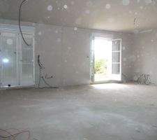 Sejour salon vus de la cuisine