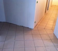 Carrelage couloir et entr&eacute;e.