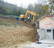 Remise en place des terres.